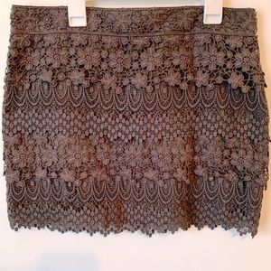 Lace Mini Skirt